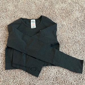 Gymshark crop top long sleeve medium